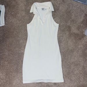 White button down dress